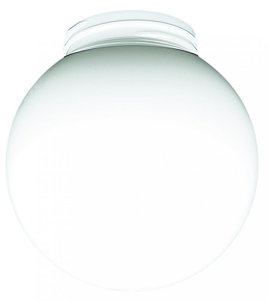 6IN WH ACRYLIC BALL-THRD FTR