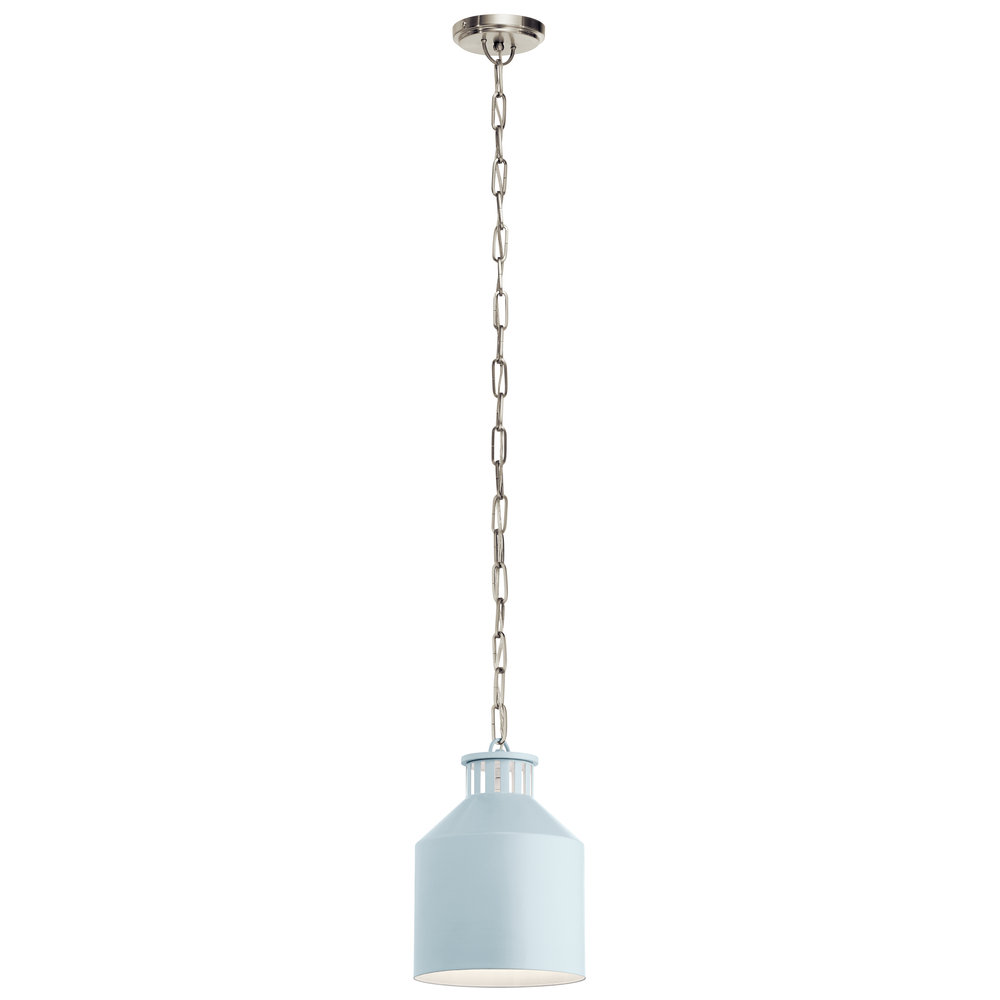 Montauk 1 Light Mini Pendant Light Blue