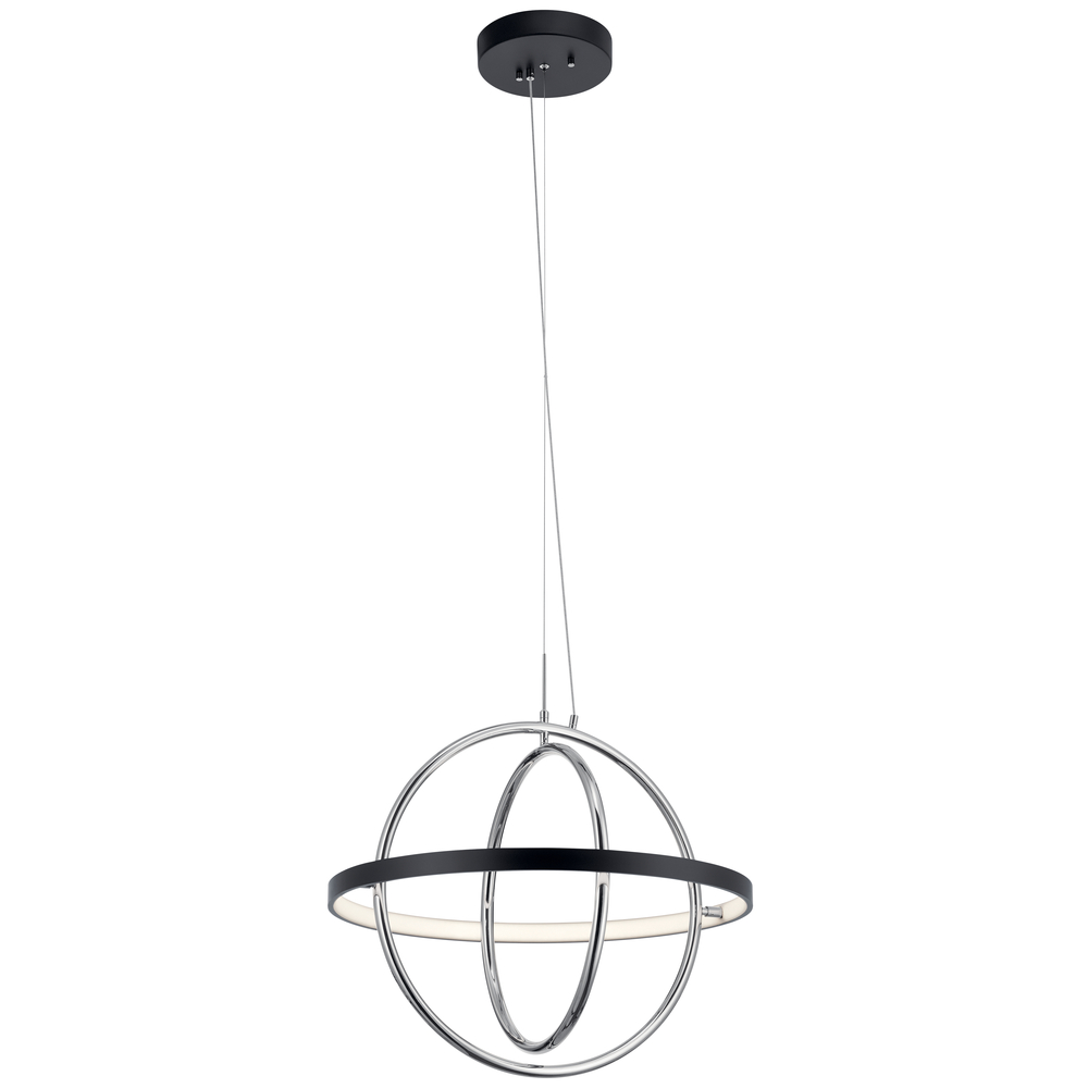 Arvo™ Small LED Orb Chandelier Matte Black