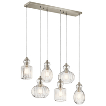  43950NI - Linear Chandelier 6Lt