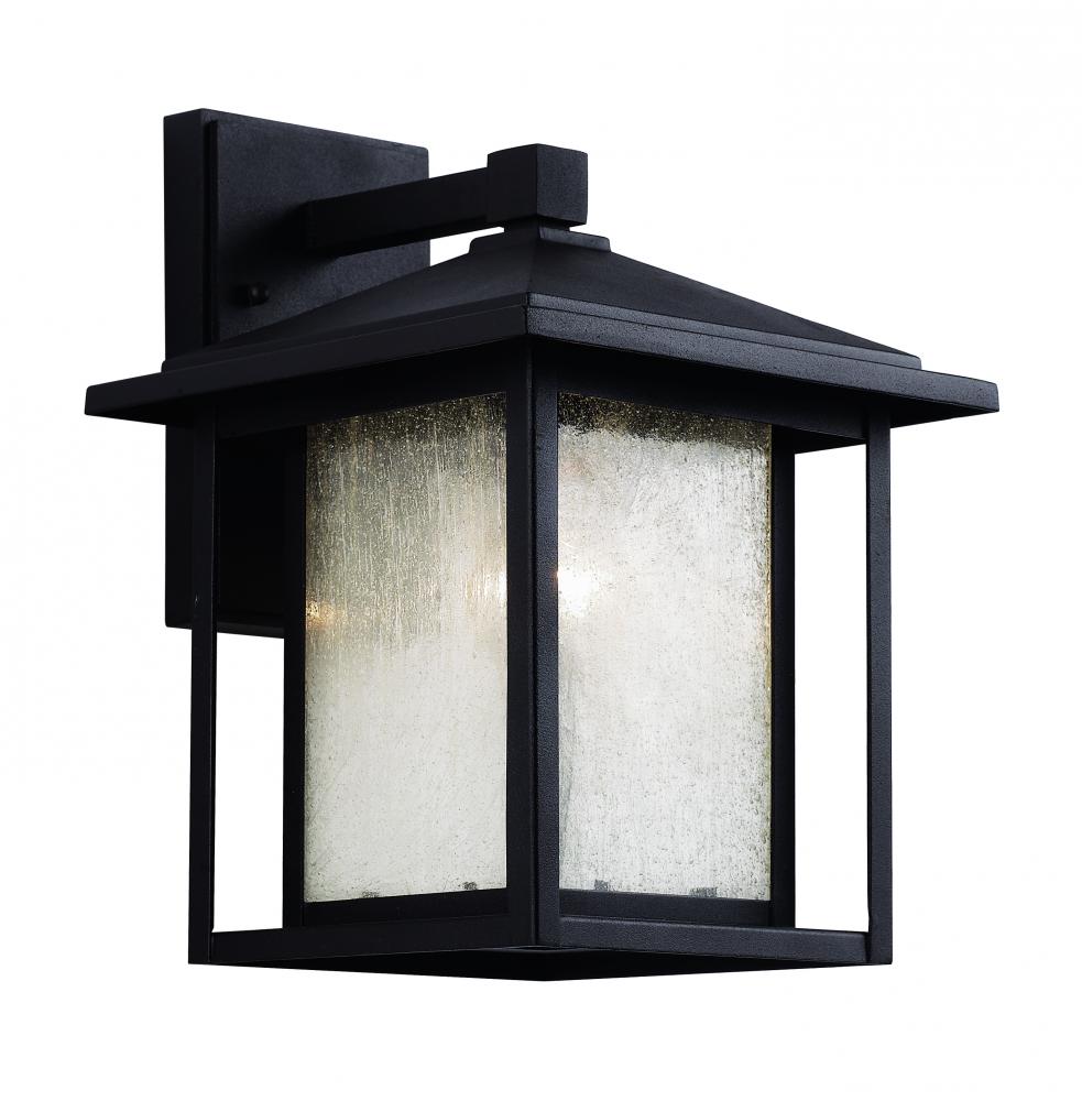 1LT WALL LANTERN-MD-SEEDED-WB