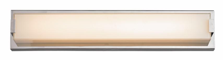 LED BATHBAR-LG-WH SQR GLASS-PC