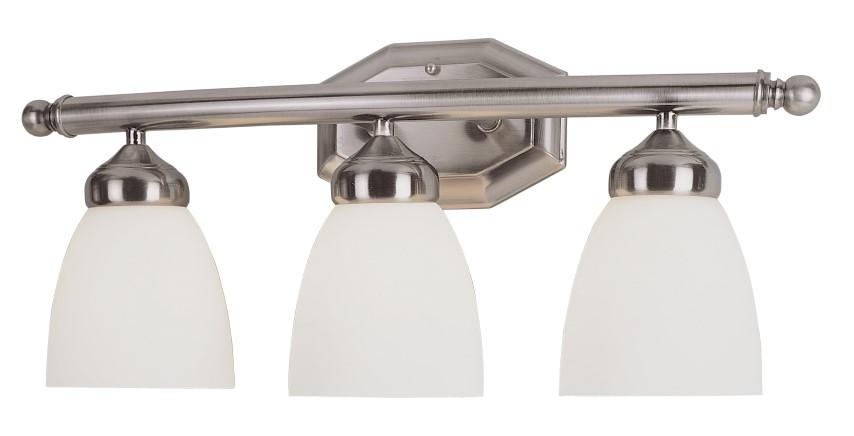 3LT BATH-GU24-BOWED ARM-WHITE