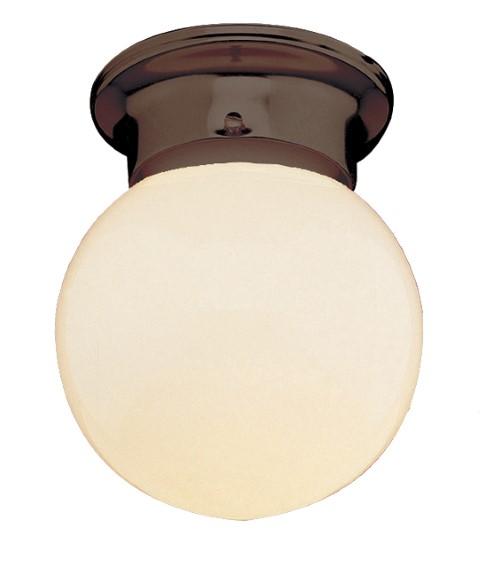 1LT FLUSH-GLOBE-GU24 BASE-OPAL