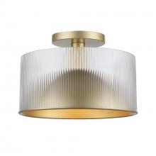 Trans Globe 16241 AG - 1 - Light Quartz Serenade Semi-Flush Mount