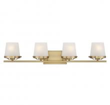  V6-L8-5250-4-322 - Klein 4-Light Bathroom Vanity Light in Warm Brass