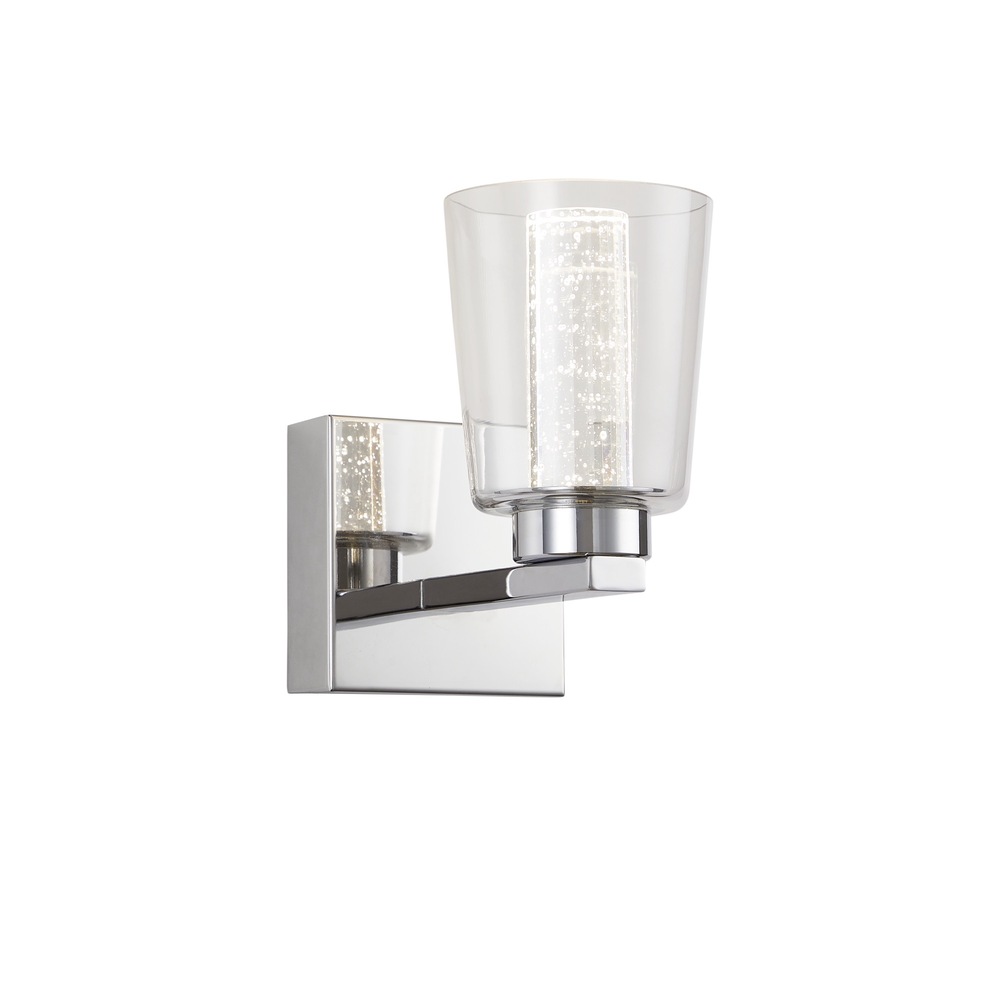 Dalton Collection 1-Light Bathroom Sconce Chrome